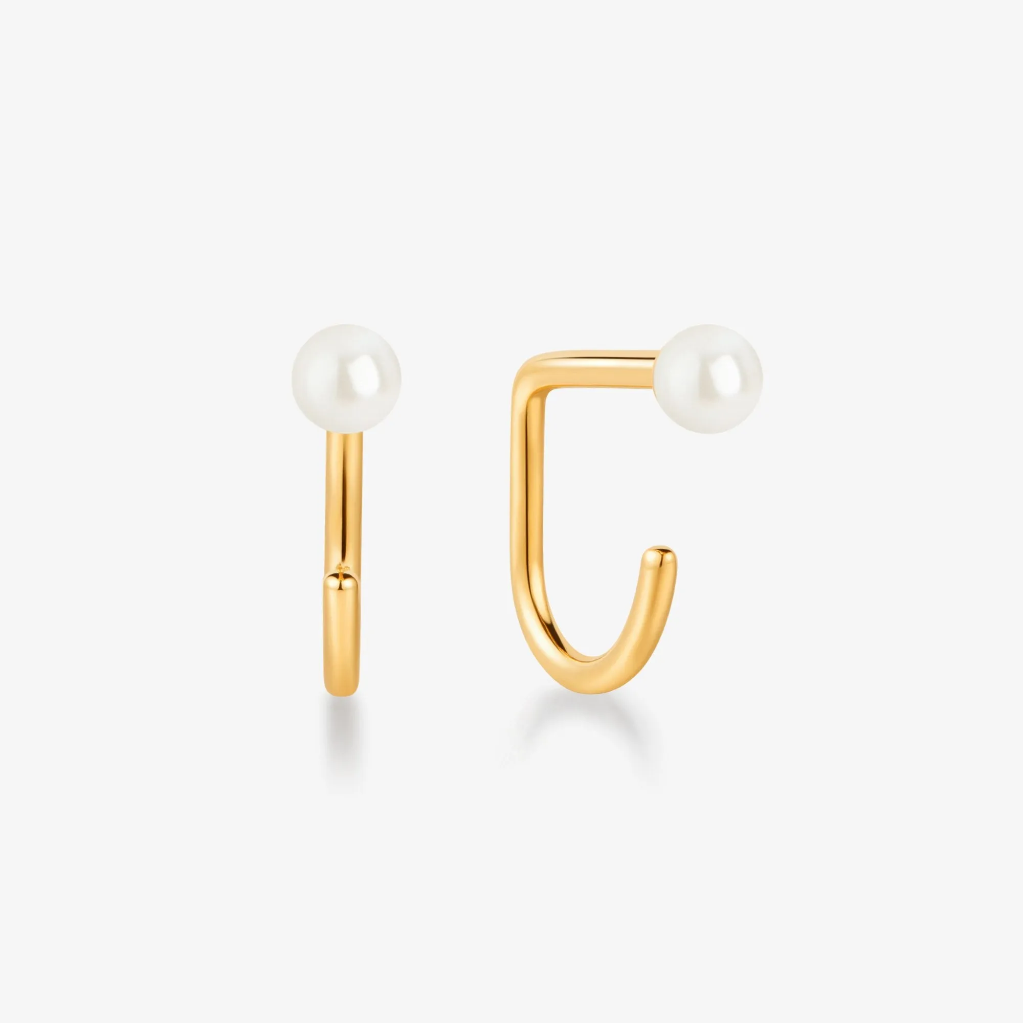 Stay Close Pearl Hoops