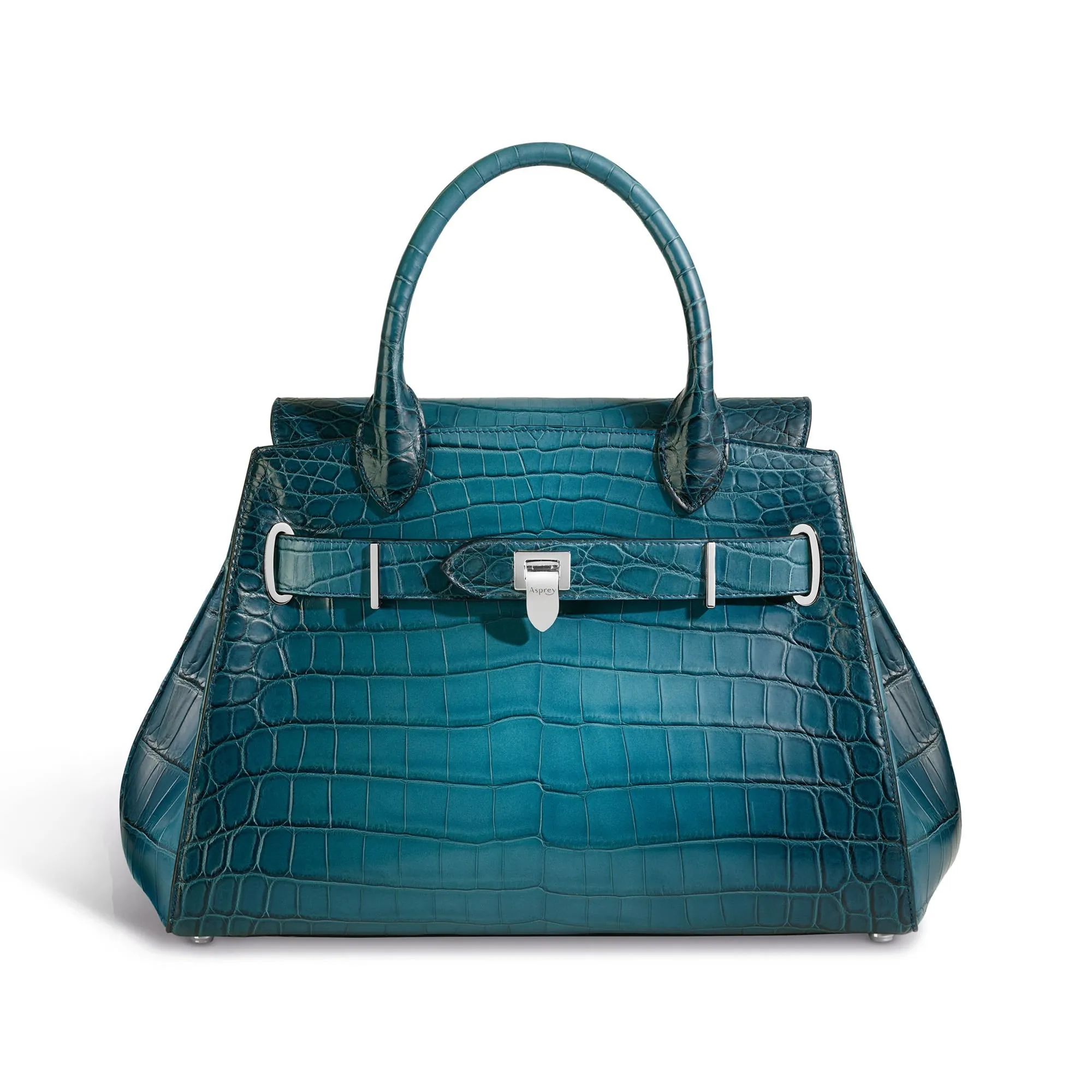 Steamer Medium Handbag in Crocodile