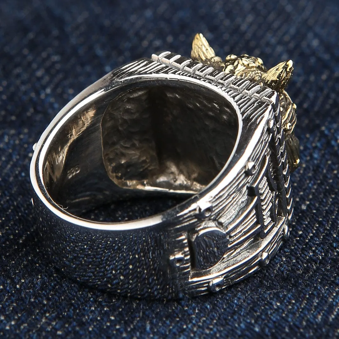 Sterling Silver Viking Skull Ring