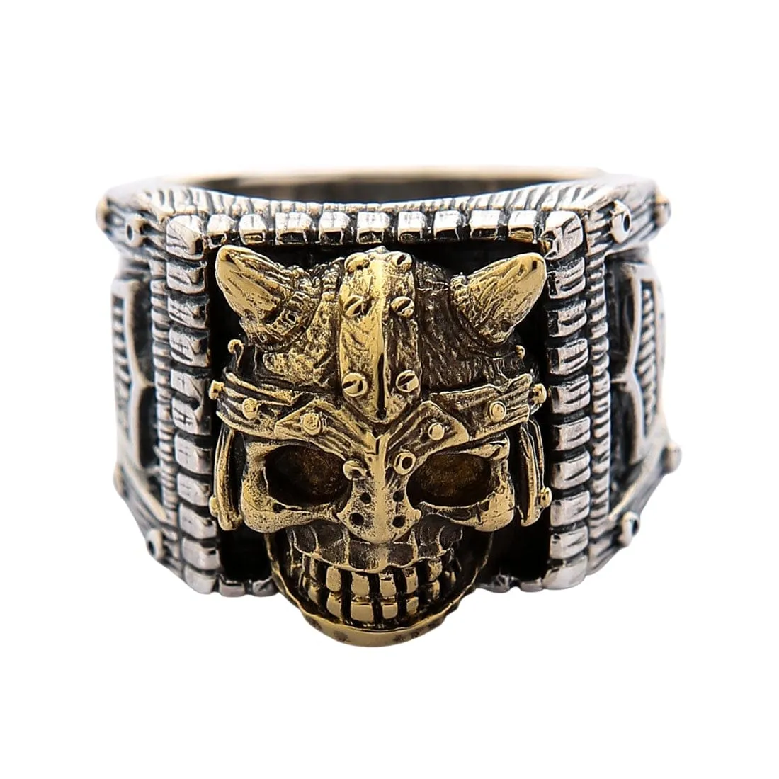 Sterling Silver Viking Skull Ring