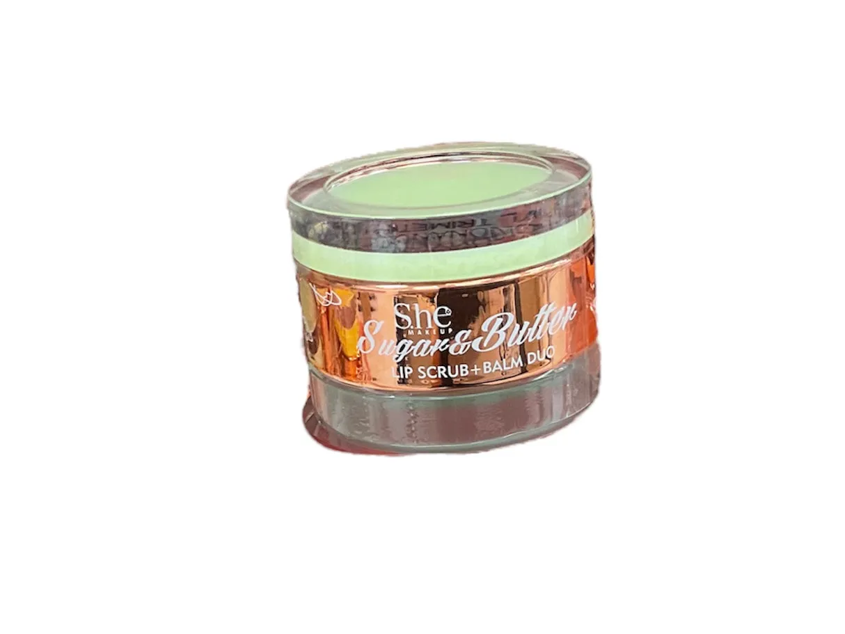 Sugar & Butter  Lip Scrub   Balm Duo