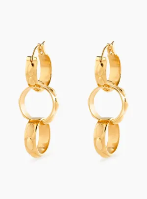 Symmetric Modular Gold Earrings