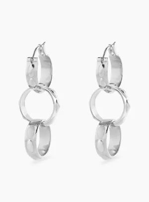 Symmetric Modular Silver Earrings