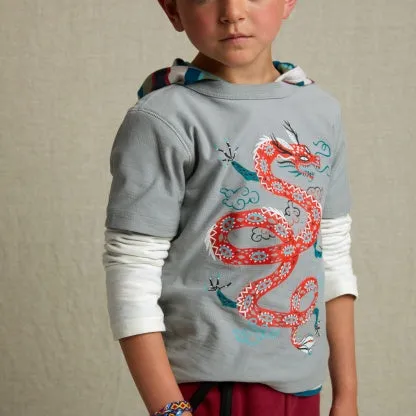 Tea Collection Fire Dragon Tee - Size 2