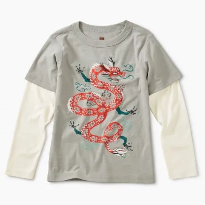 Tea Collection Fire Dragon Tee - Size 2