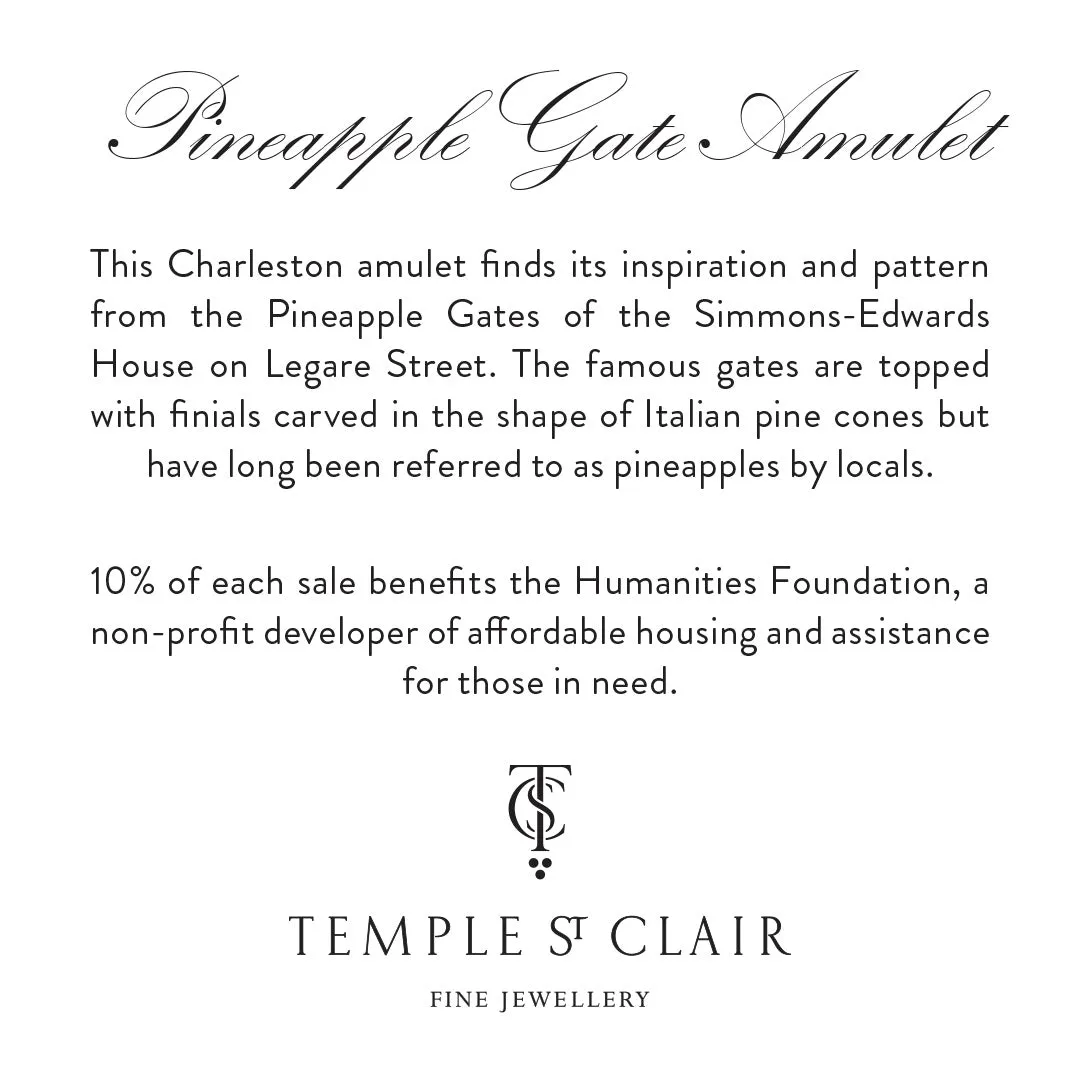 Temple St. Clair Pineapple Gate Amulet