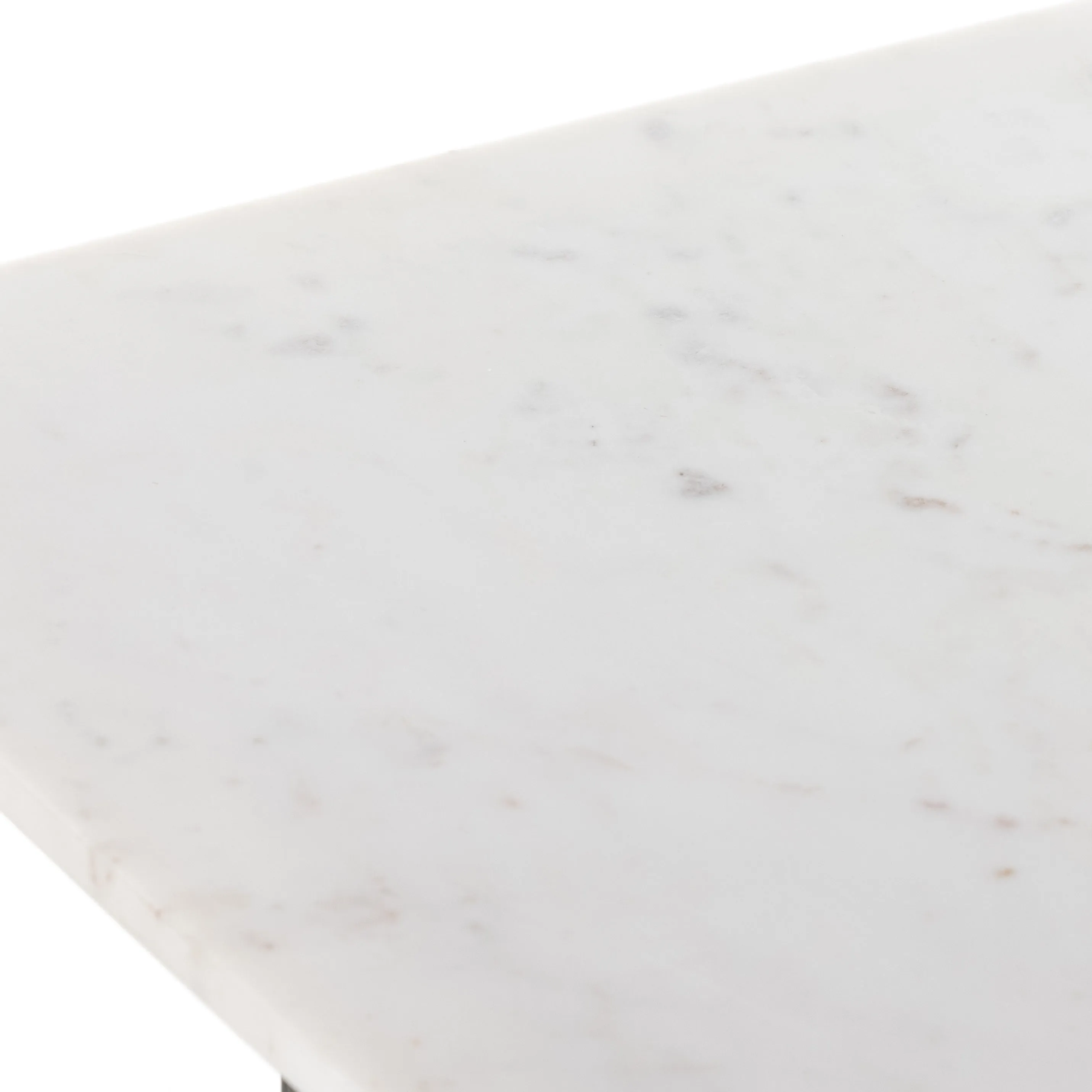 Terrell End Table - Raw Black/White Marble