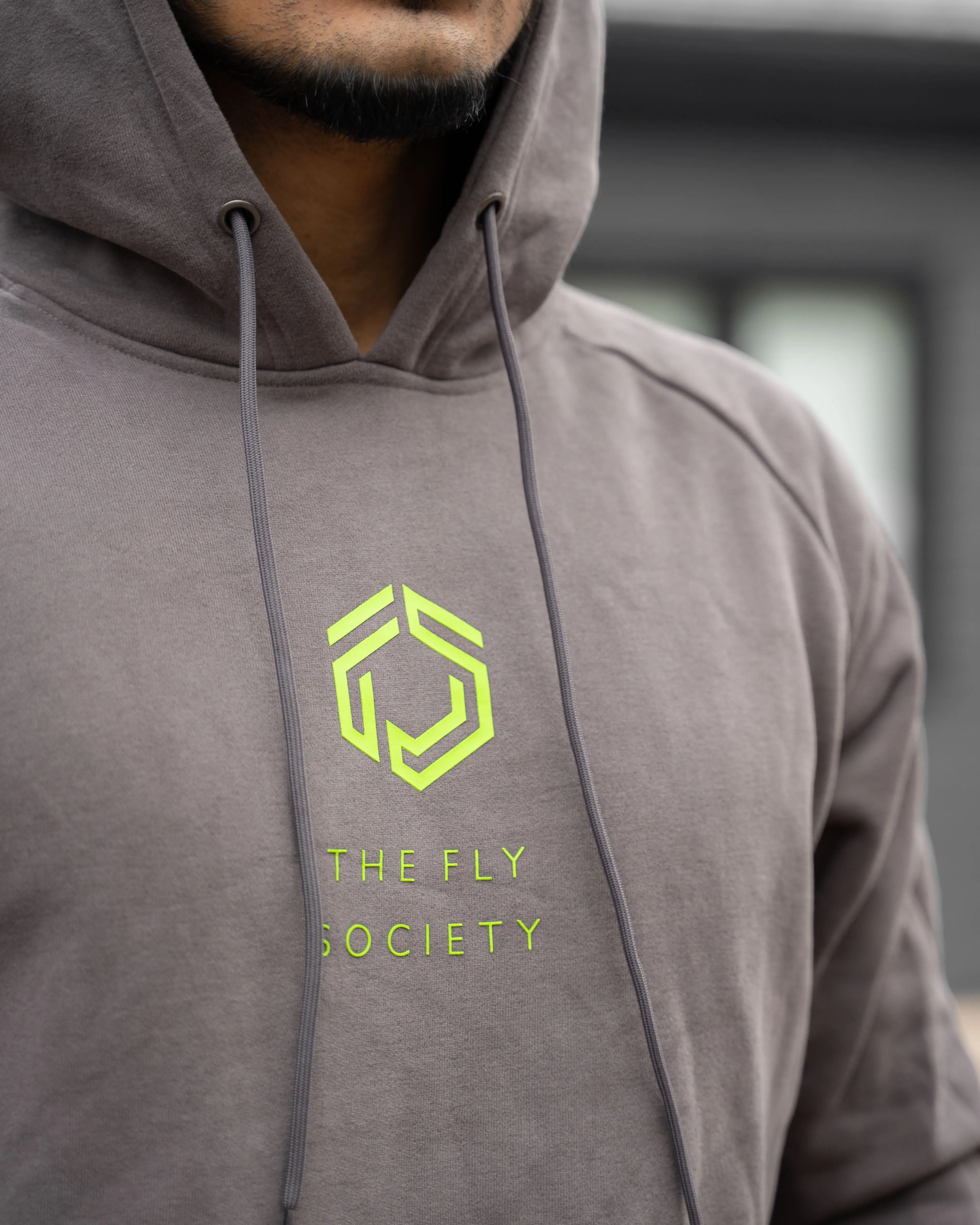 TFS | EXCLUSIVE | GREY & LIME HOODIE