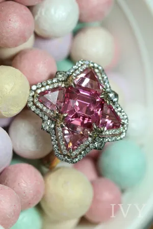 The Natal Star Pink Spinel and Diamond Ring