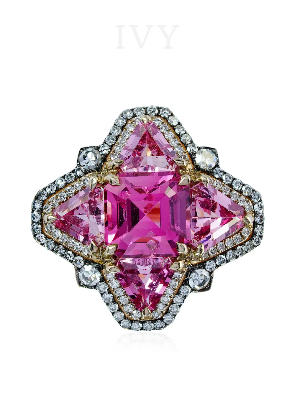 The Natal Star Pink Spinel and Diamond Ring