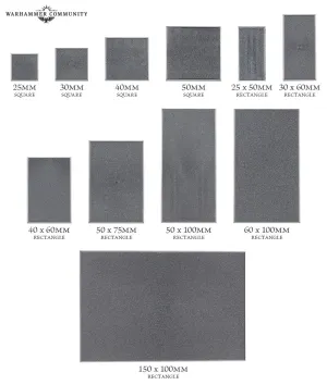 The Old World Rectangular Bases 50x75mm (3x)