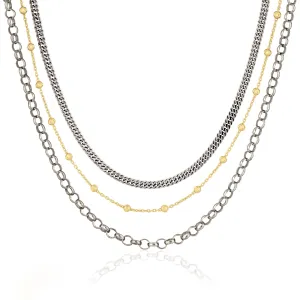 three layer chain | two tone