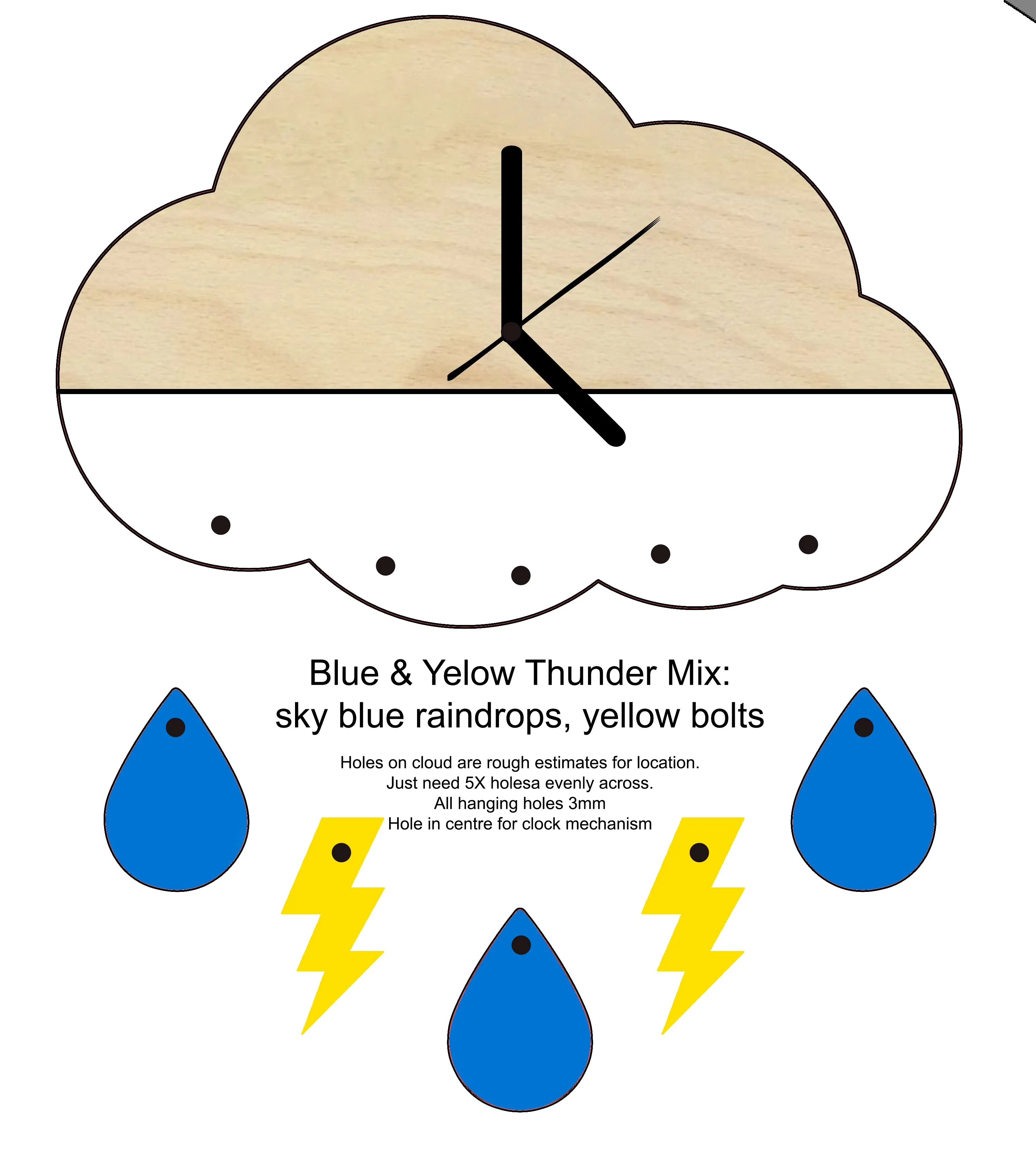 Tina's Layered Clocks - NO CLOCK PARTS