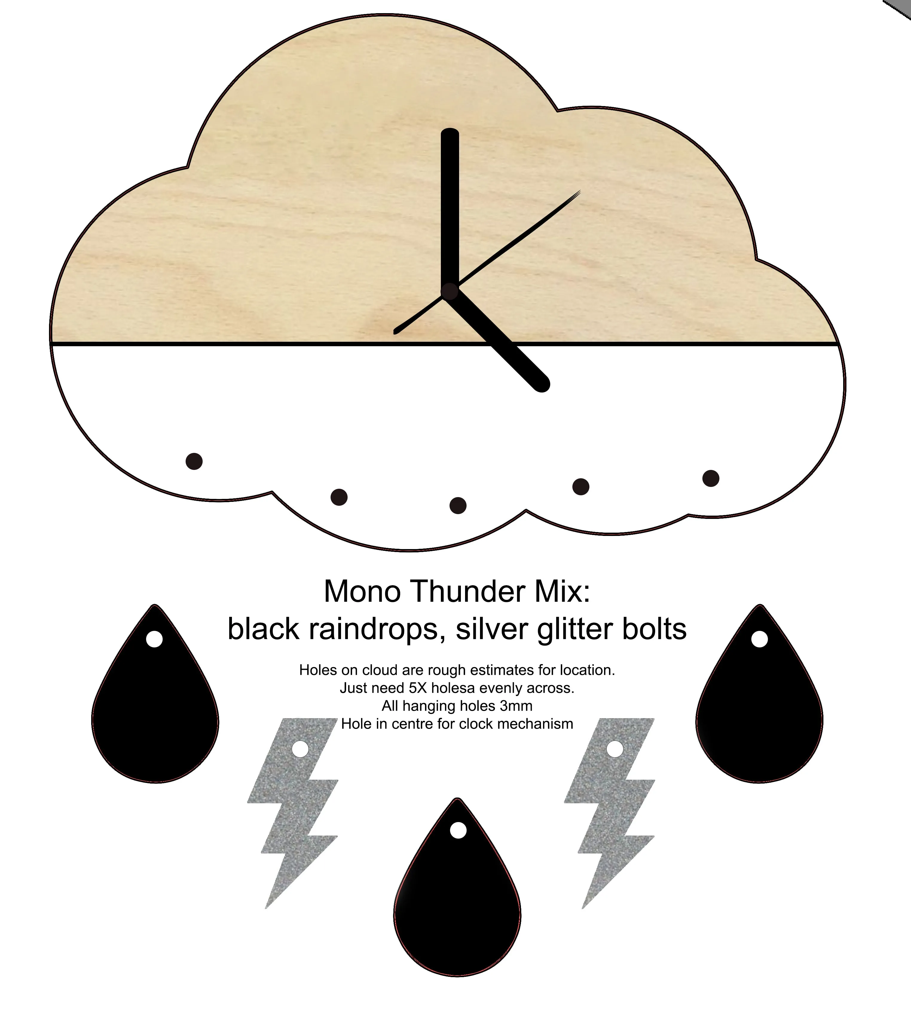 Tina's Layered Clocks - NO CLOCK PARTS