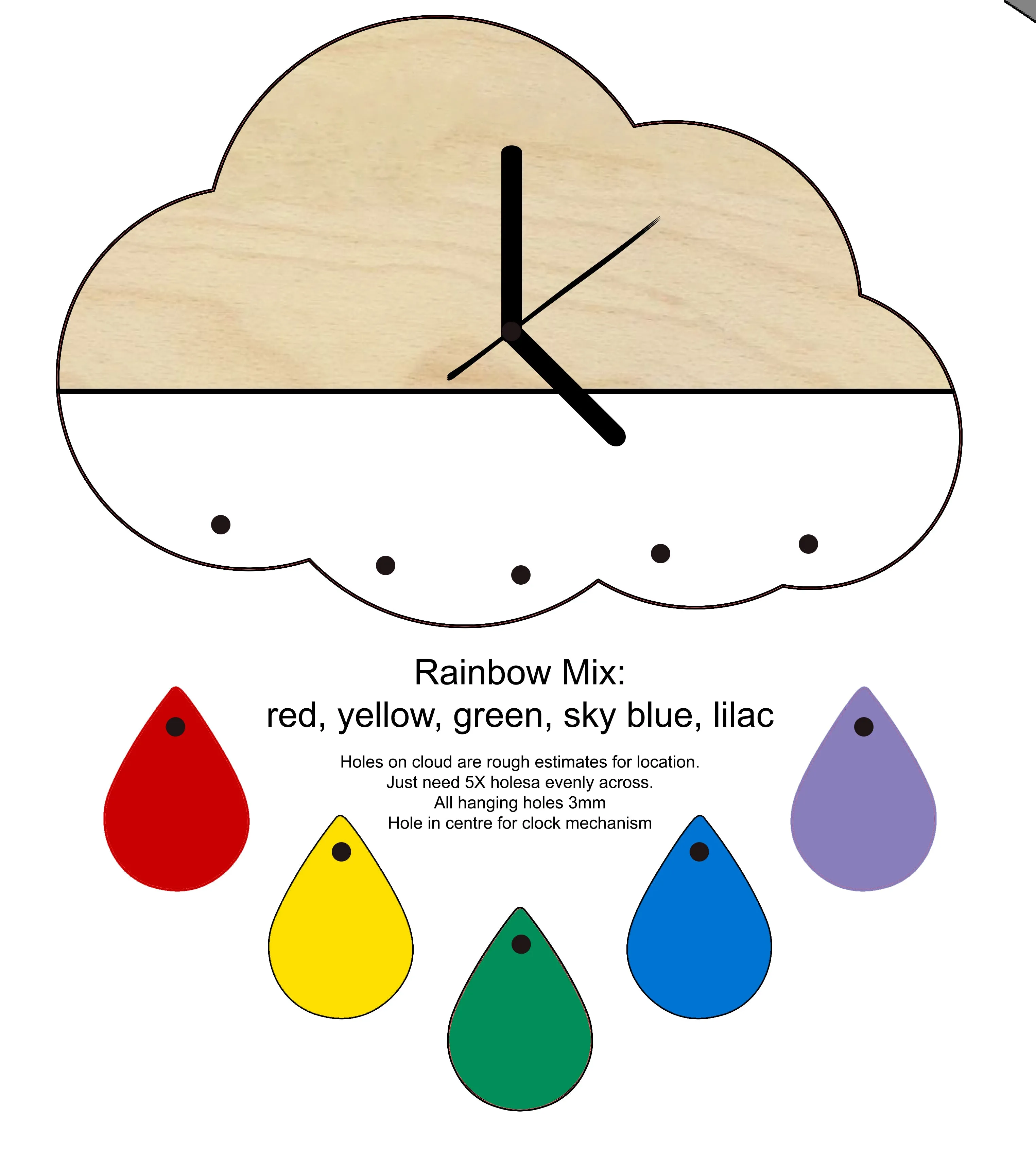Tina's Layered Clocks - NO CLOCK PARTS