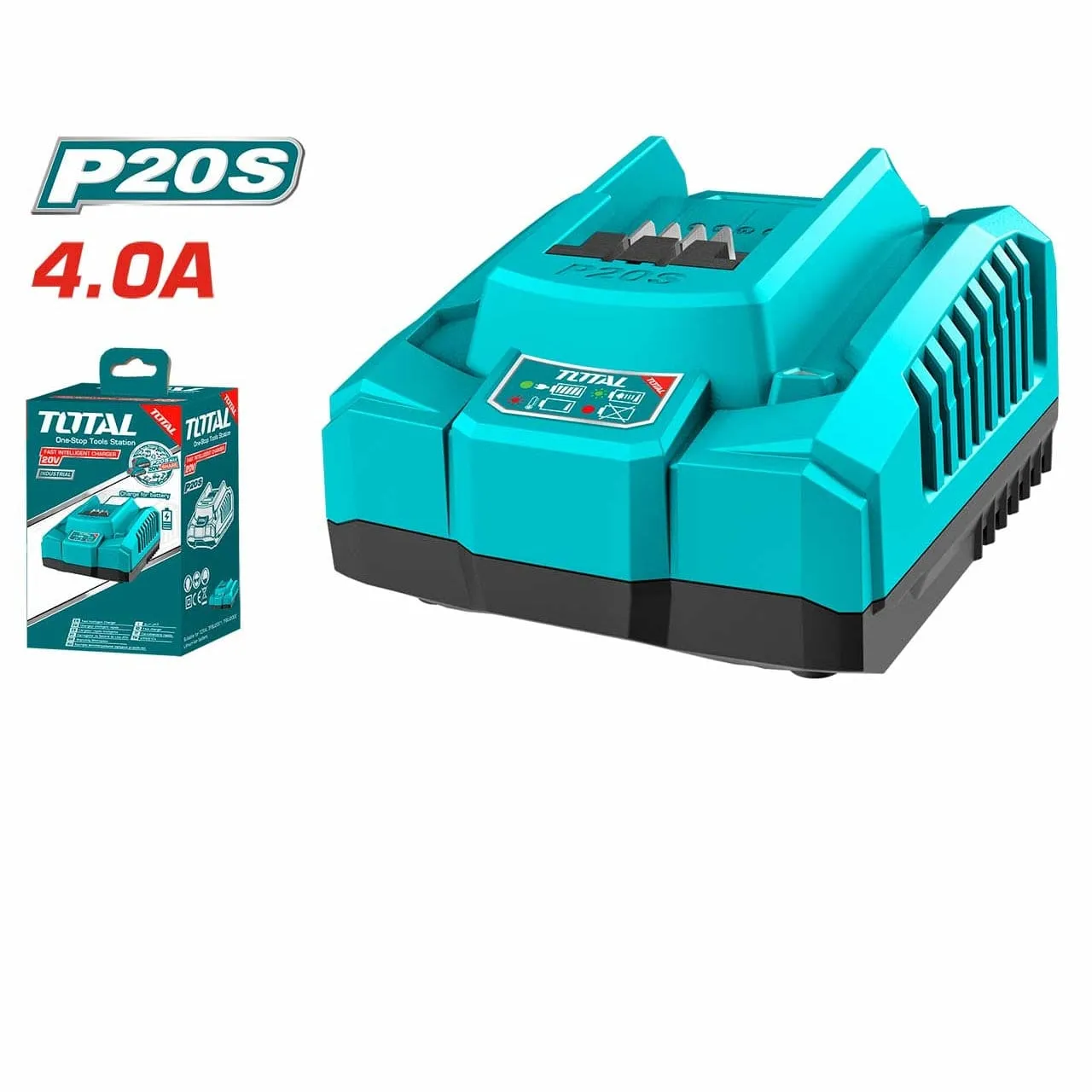 Total Fast Intelligent Charger 20V 4.0AH - TFCLI20411