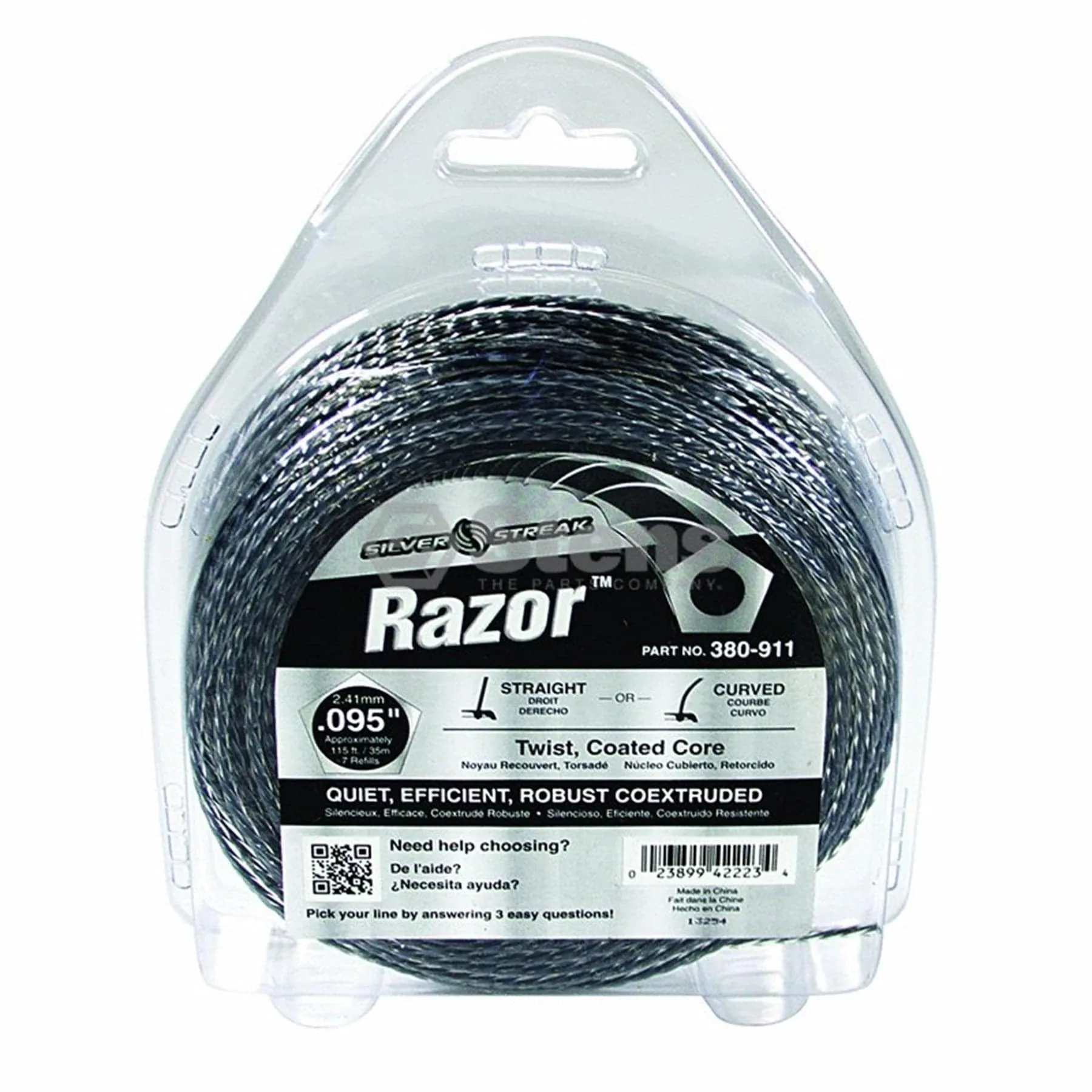 Trimmer Line Razor .095"(2.4Mm) 1/2 Lb.