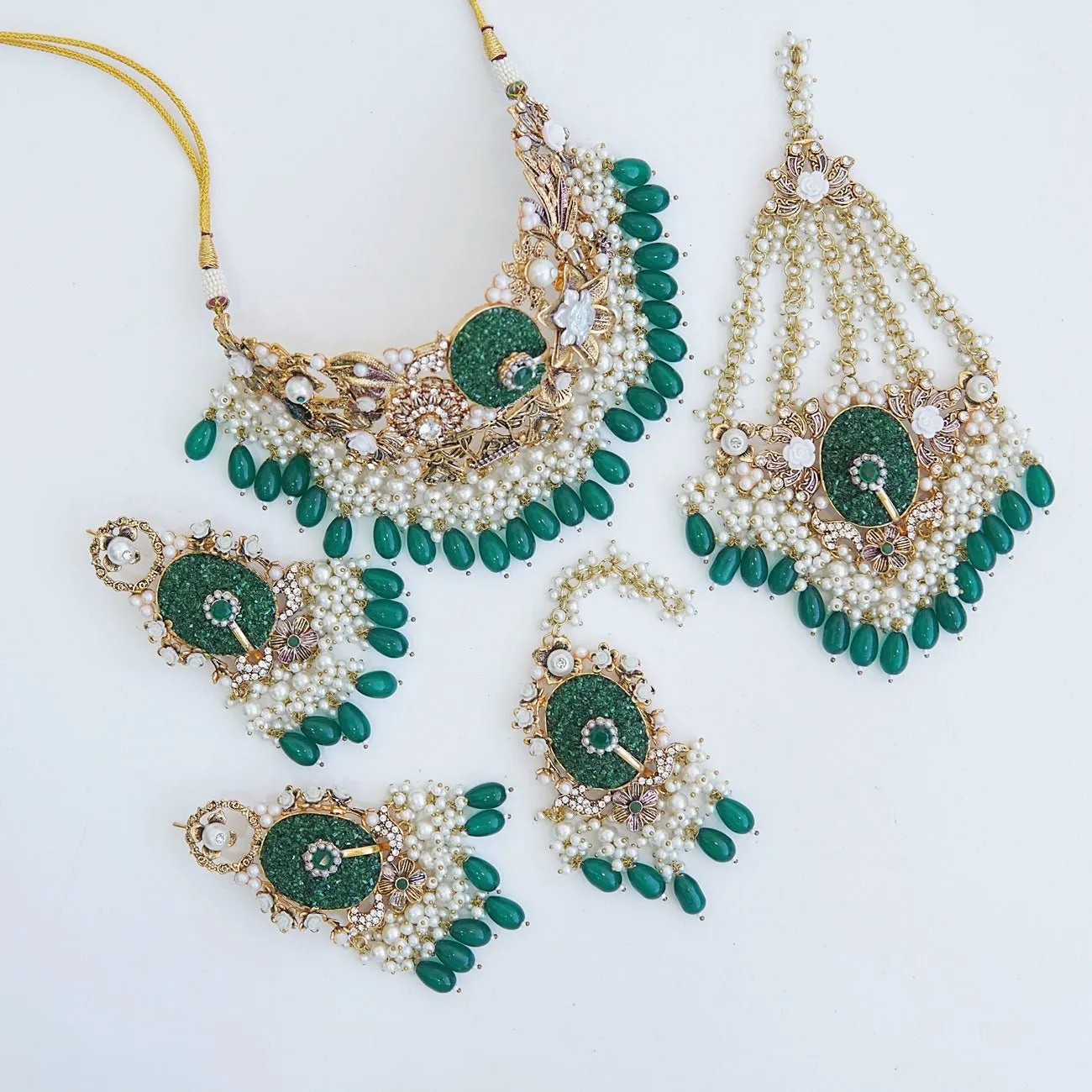 Turkish Crush Stone Elegant Bridal Set
