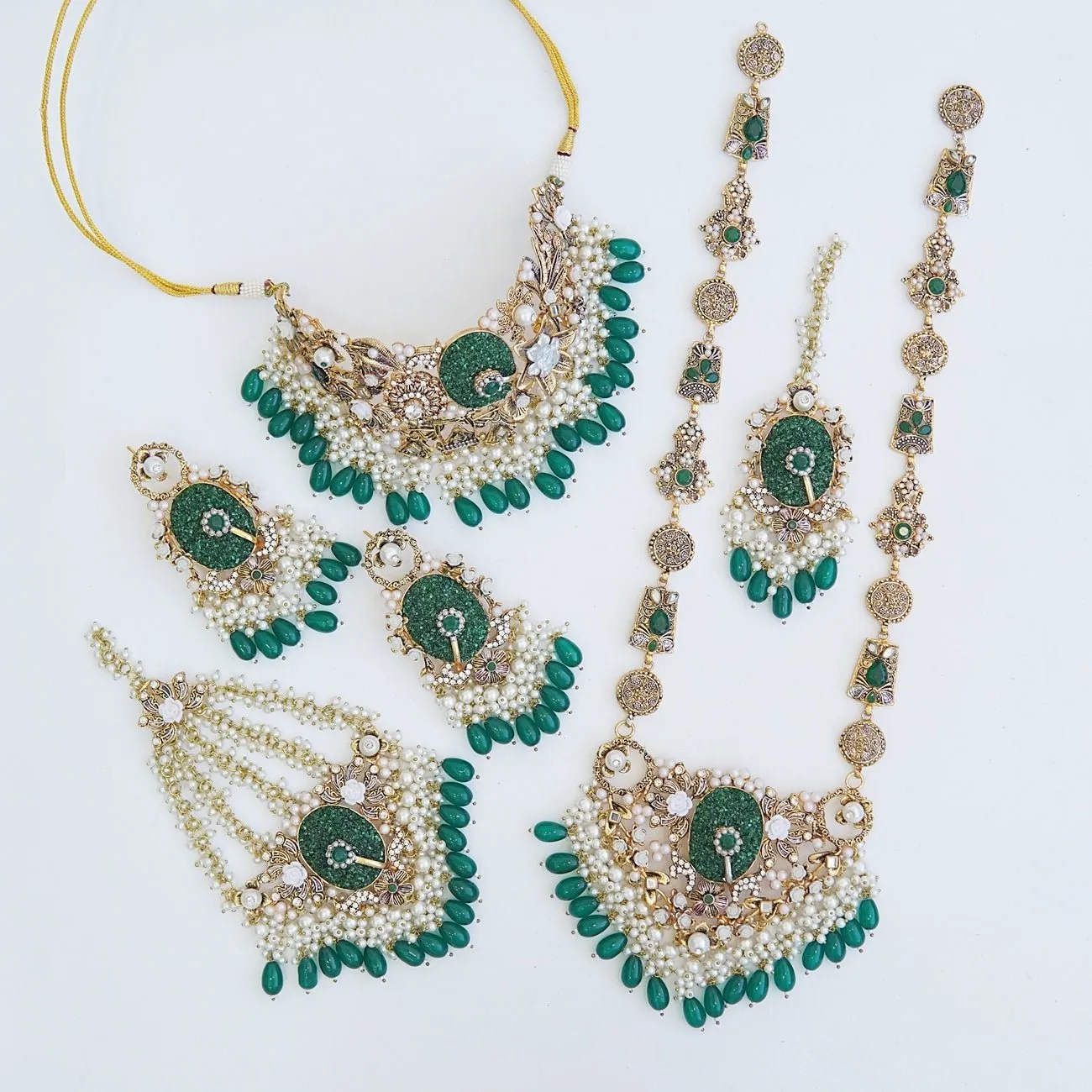 Turkish Crush Stone Elegant Bridal Set