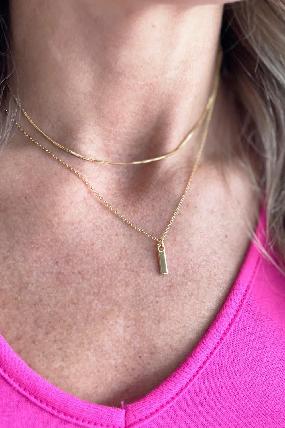 Two Layered Pendant Necklace