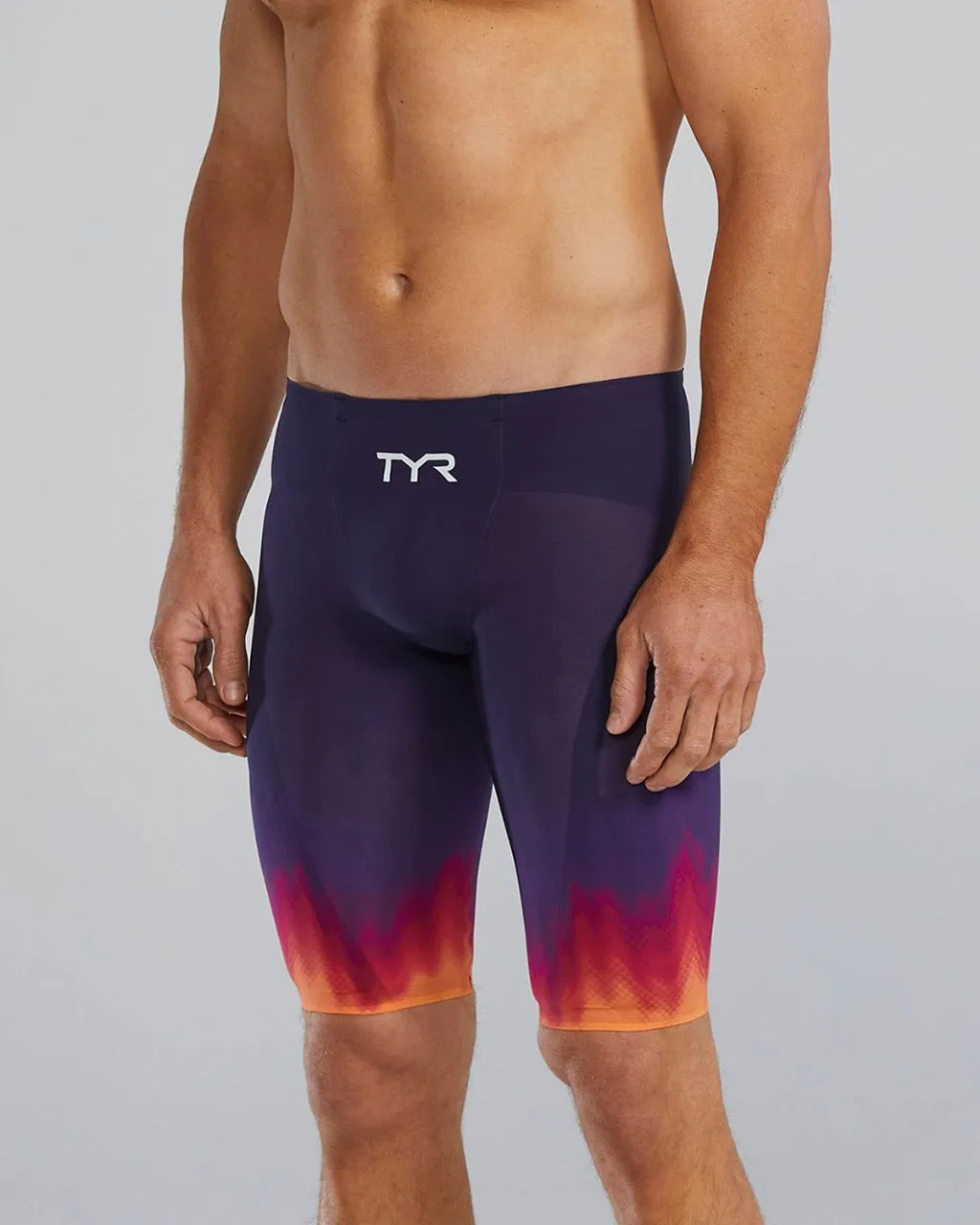 TYR Men's Venzo Influx High Waist Jammer | Navy/Multi