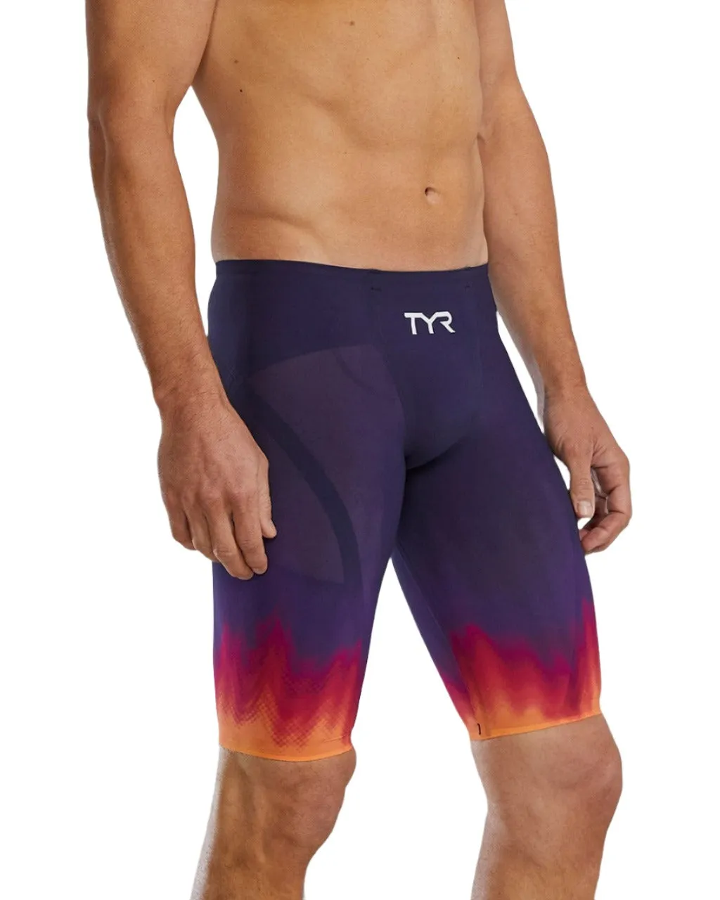 TYR Men's Venzo Influx High Waist Jammer | Navy/Multi