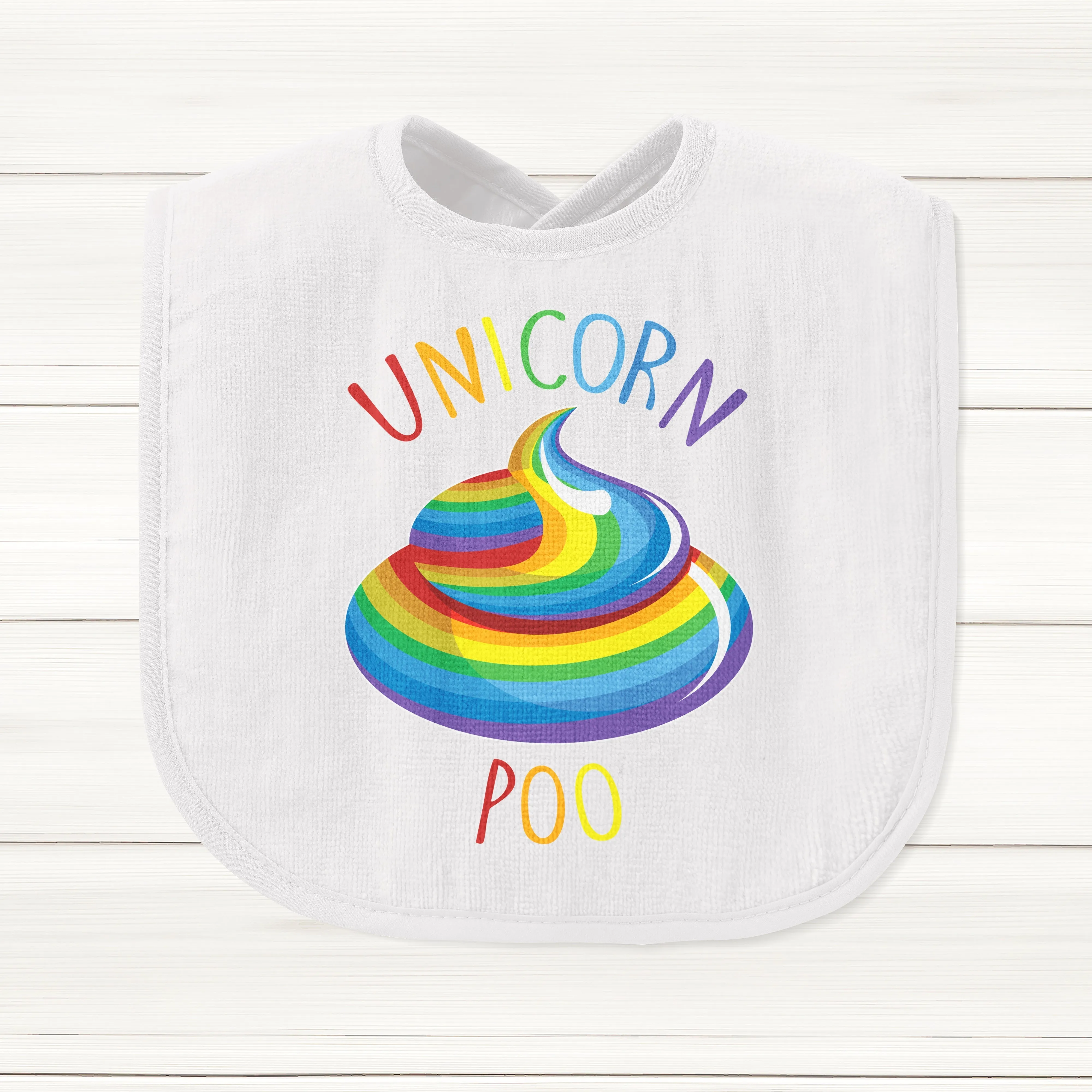 Unicorn Poo Baby Bib