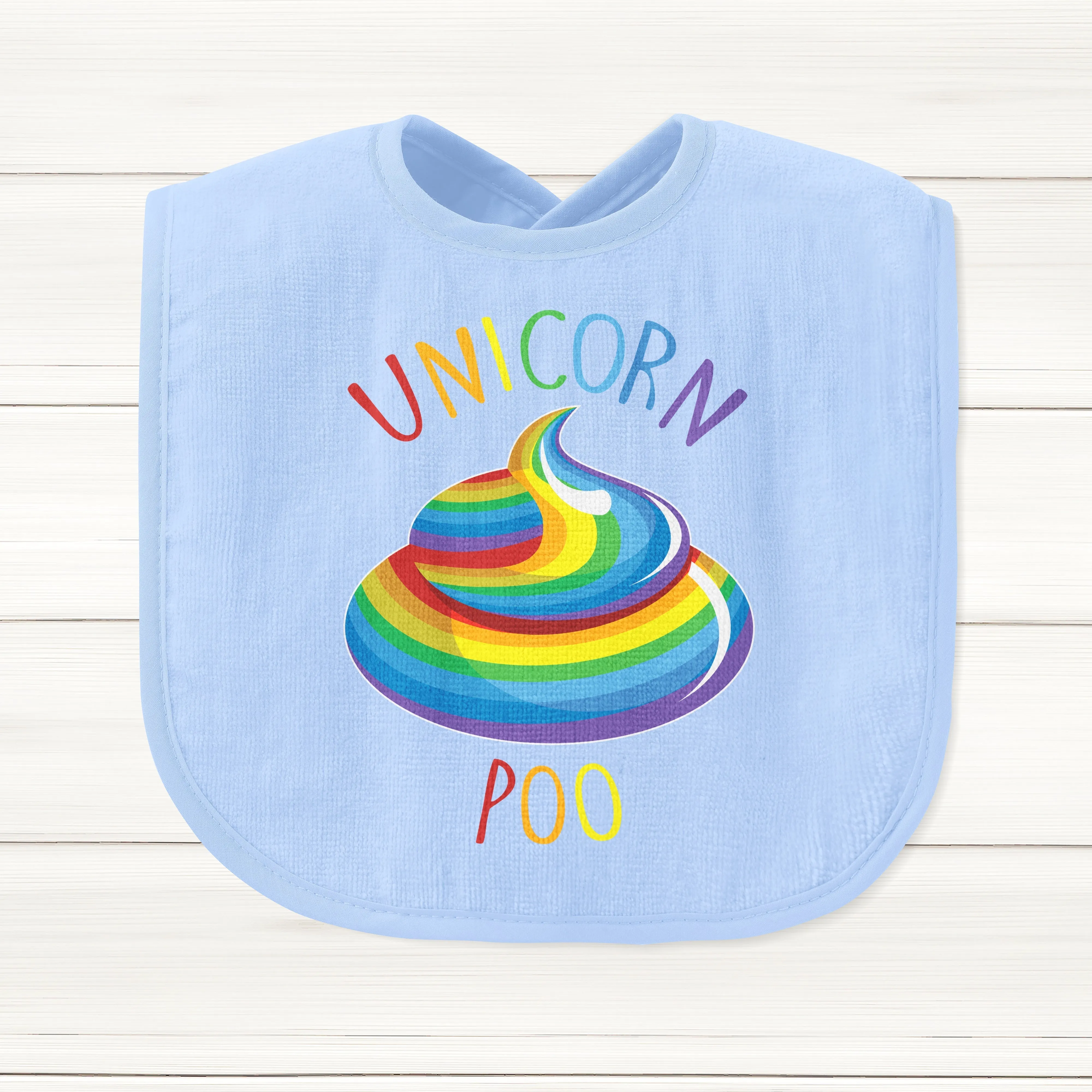 Unicorn Poo Baby Bib