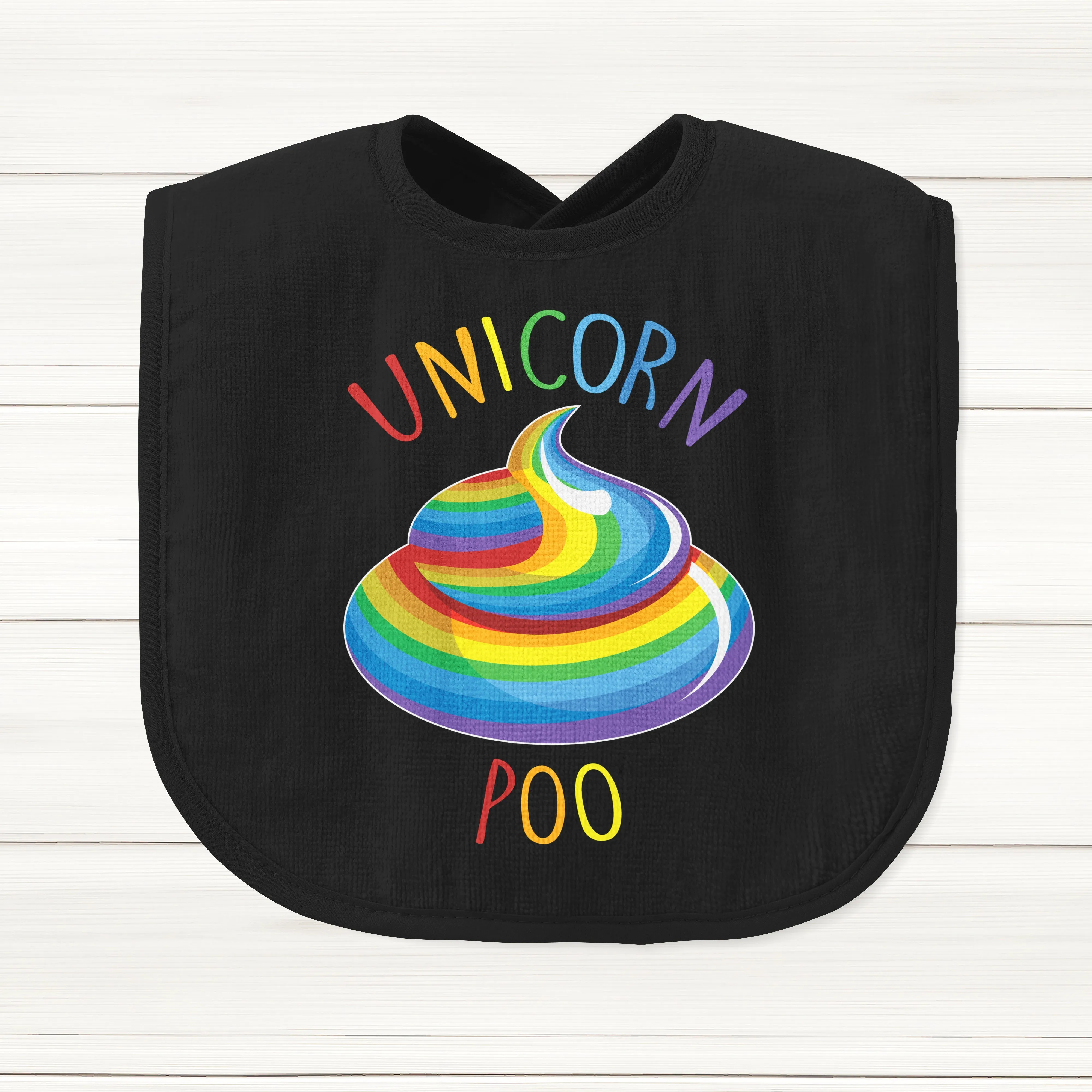 Unicorn Poo Baby Bib