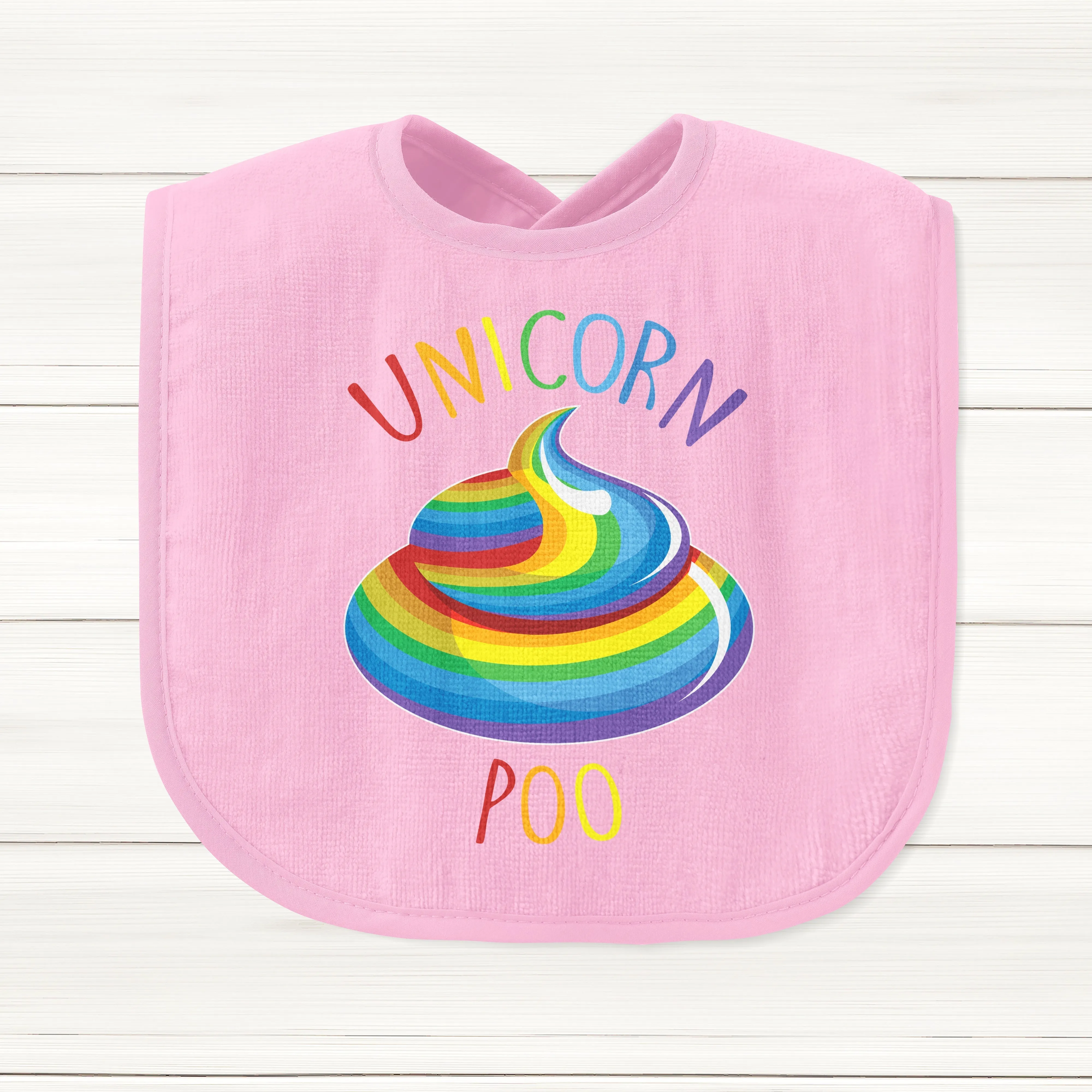 Unicorn Poo Baby Bib