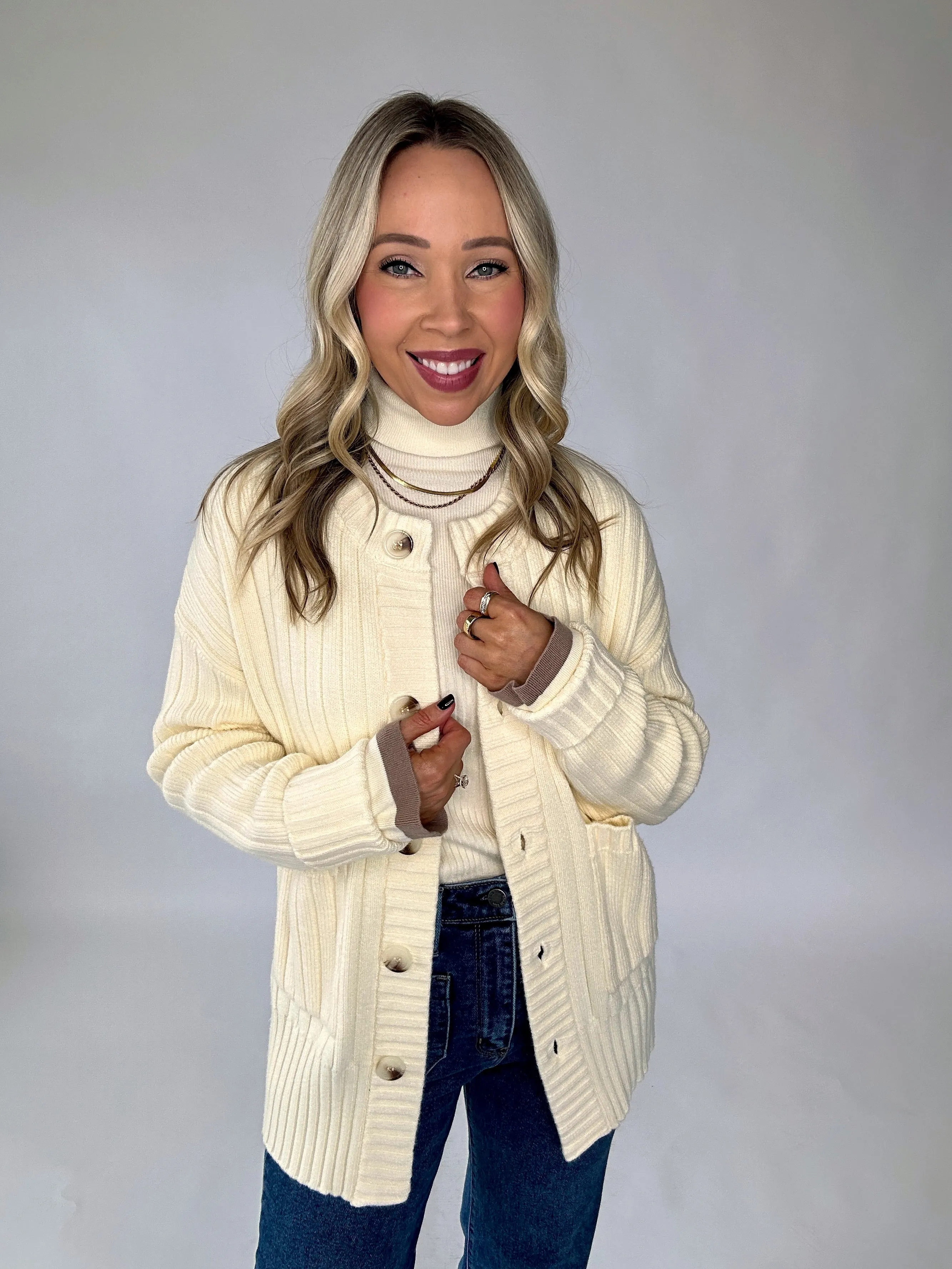 VARLEY Ravena Rib Knit High-Neck Top - Egret
