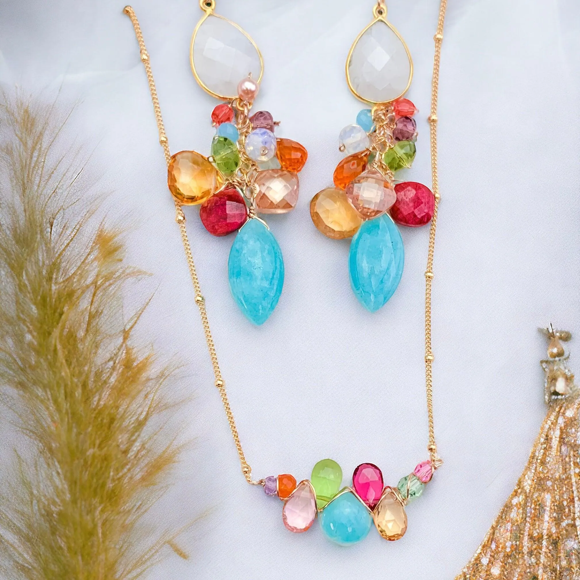 Vibrant Blue Amazonite Earrings