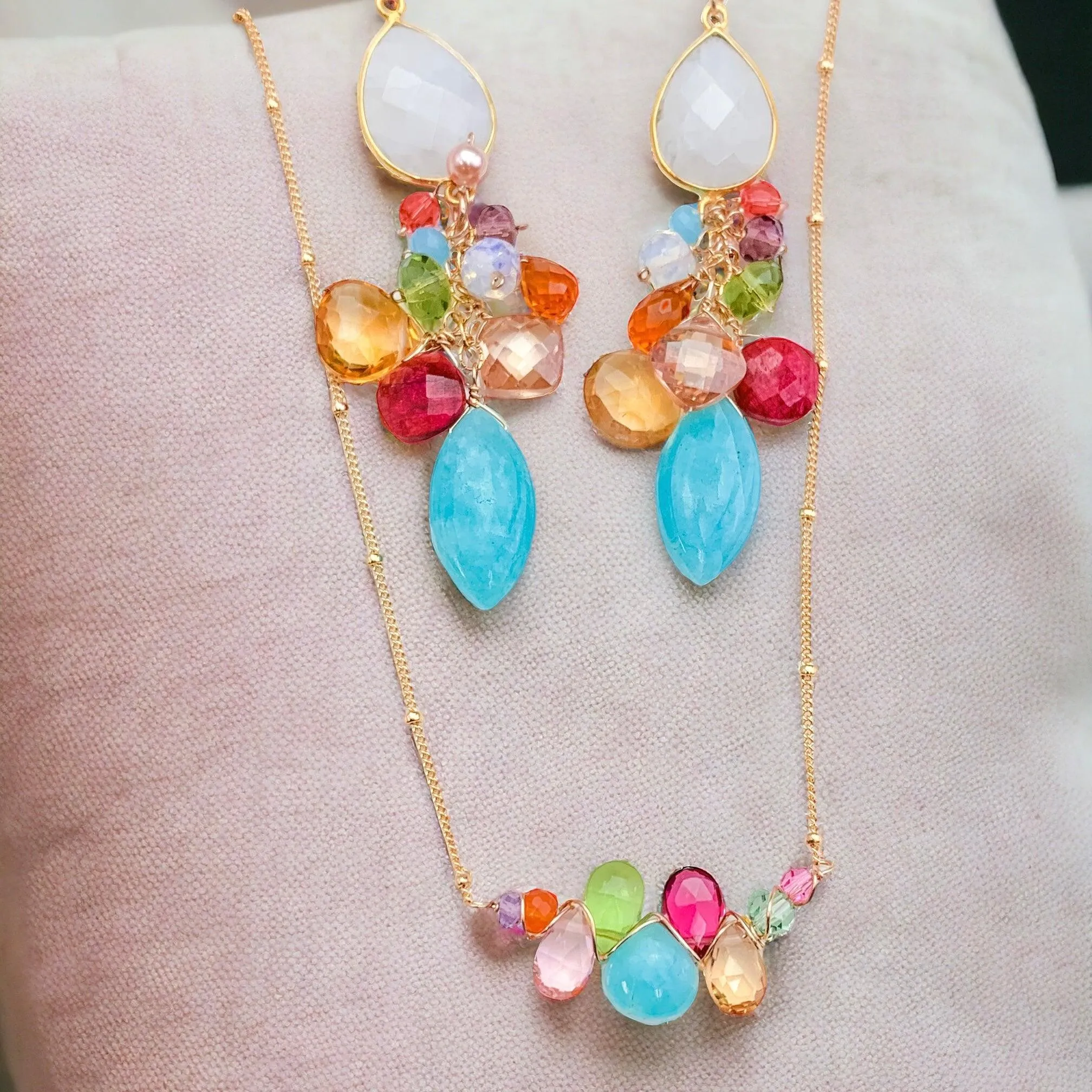 Vibrant Blue Amazonite Earrings