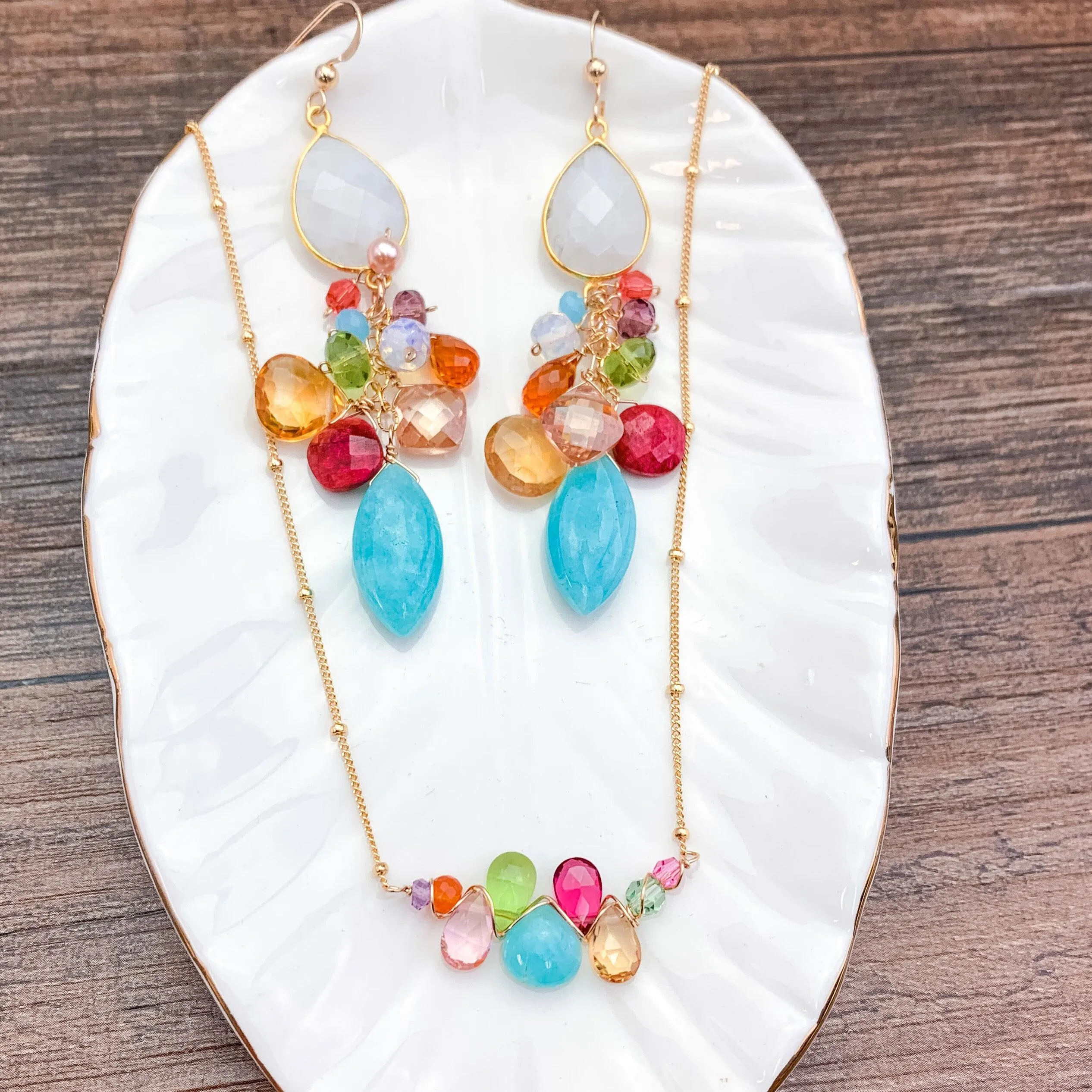 Vibrant Blue Amazonite Earrings