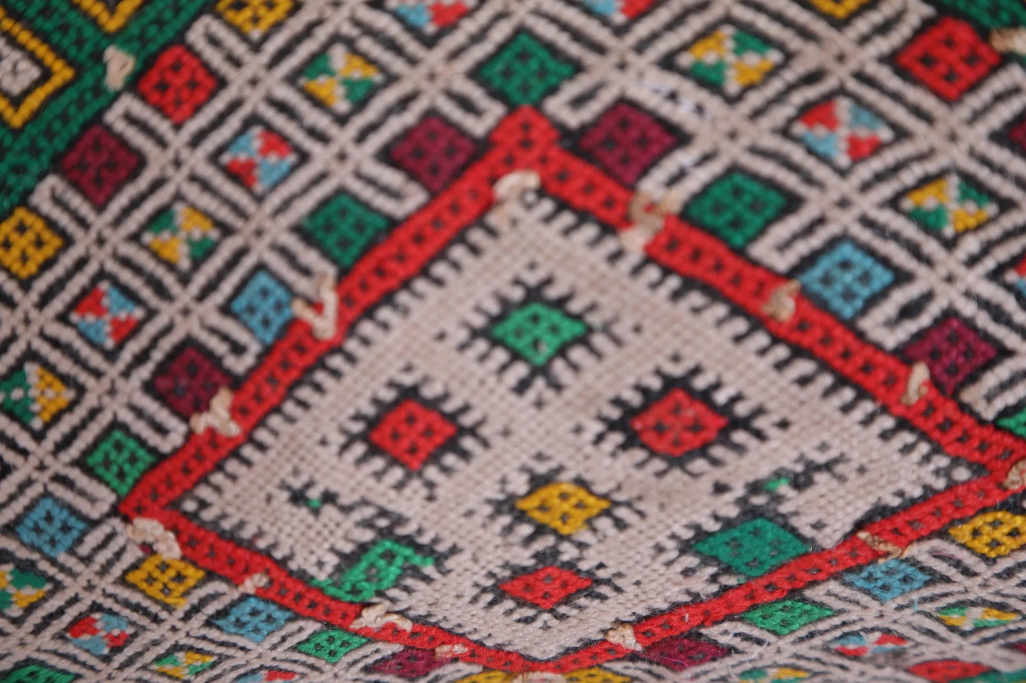 Vintage berber kilim pillow 12.5 INCHES X 22 INCHES