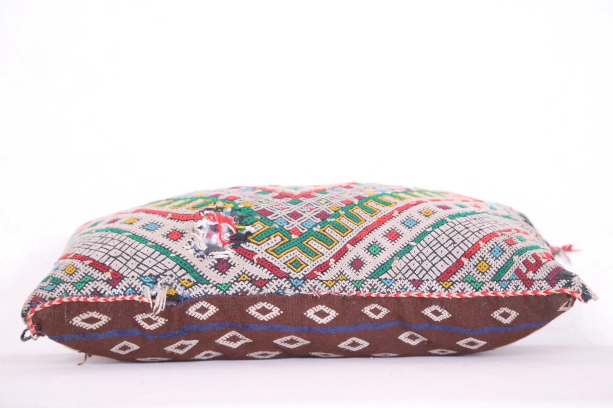 Vintage berber kilim pillow 12.5 INCHES X 22 INCHES