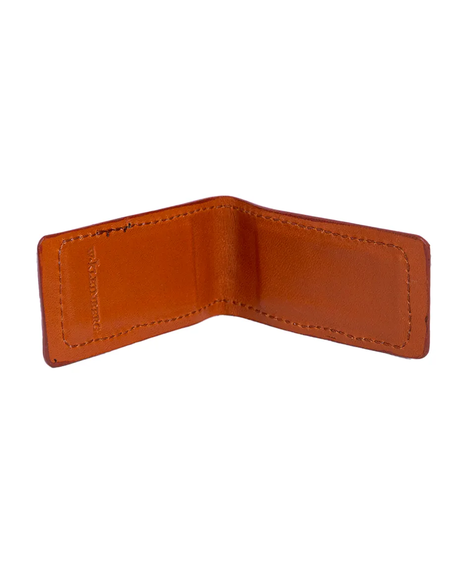 W. KLEINBERG | Money Clip Crocodile | Matte Cognac