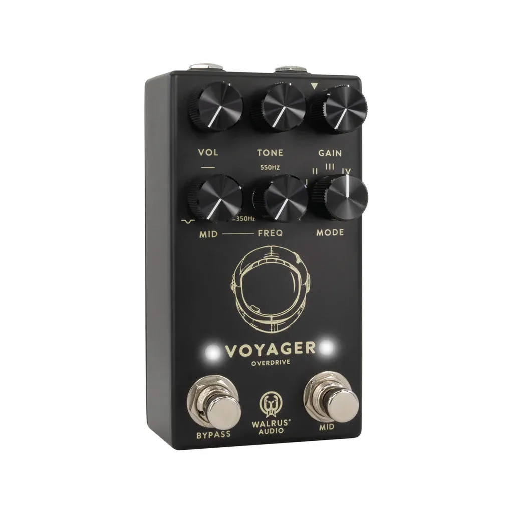 Walrus Audio Voyager Preamp & Overdrive MKII Guitar Effects Pedal, Black