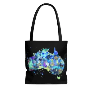 Watercolor Australia Map Tote Bag