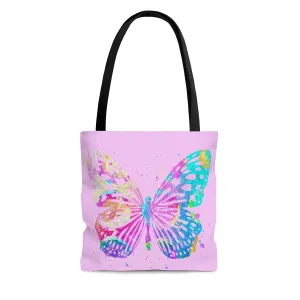 Watercolor Butterfly Tote Bag