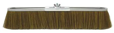Weiler® Vortec Pro® Strip Broom, 24 in, Metal Block, 3 in Trim L, Polypropylene, Brown, 25295