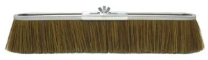 Weiler® Vortec Pro® Strip Broom, 24 in, Metal Block, 3 in Trim L, Polypropylene, Brown, 25295