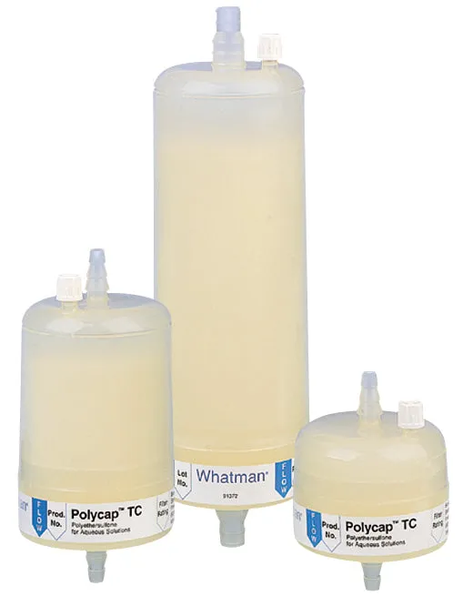 Whatman 6714-3604 Polycap TC 36, 0.65/0.45 micrometer Pore Size, Polyethersulfone, SB Inlet, SB Outlet, Sterile, 1/pk