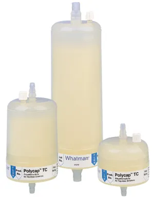Whatman 6714-3604 Polycap TC 36, 0.65/0.45 micrometer Pore Size, Polyethersulfone, SB Inlet, SB Outlet, Sterile, 1/pk