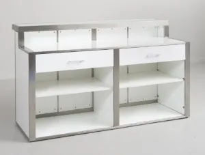 White High Gloss Cash Stand