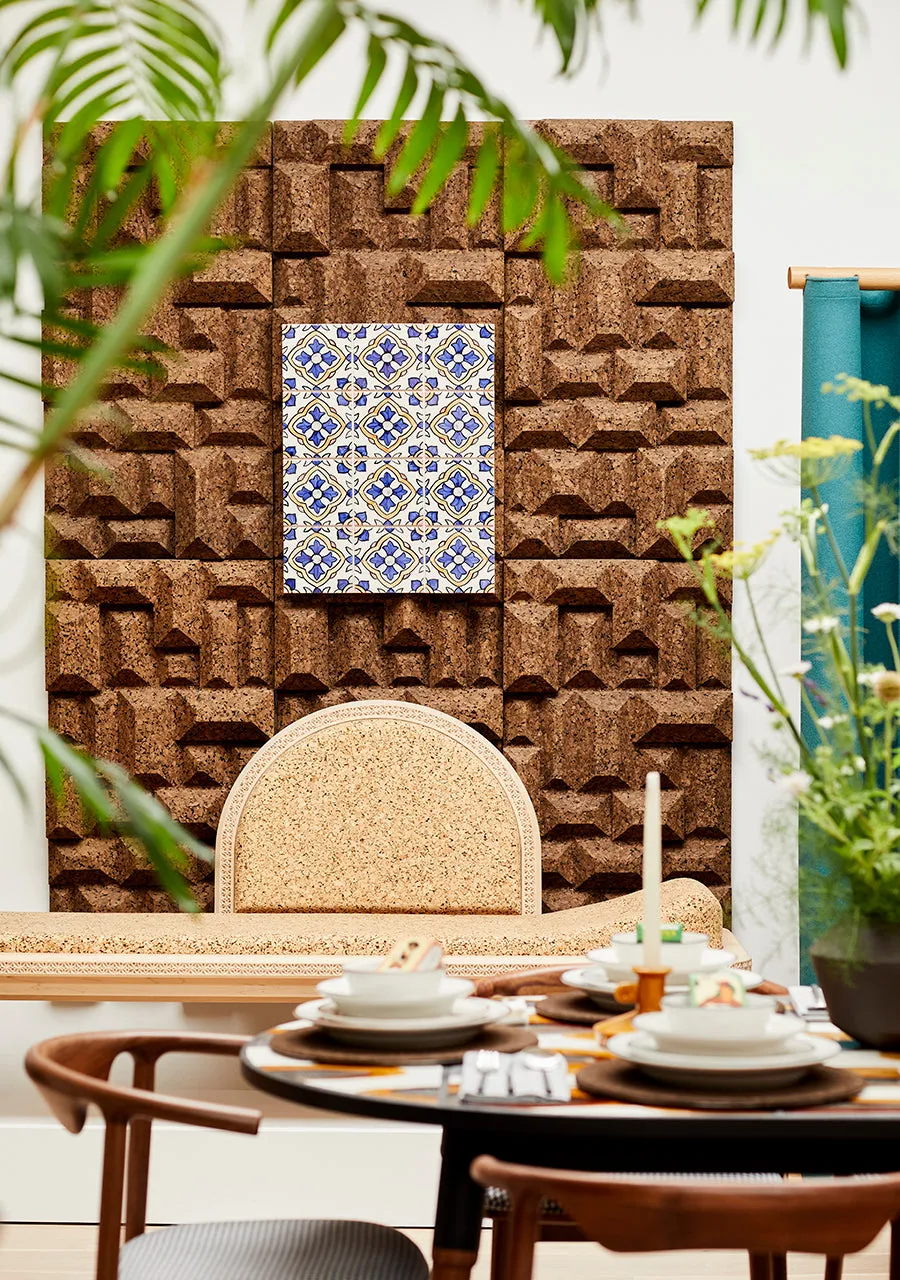 Wiid Angular Dark Brown Cork Wall Panels