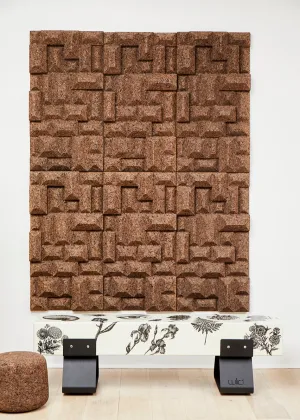 Wiid Angular Dark Brown Cork Wall Panels