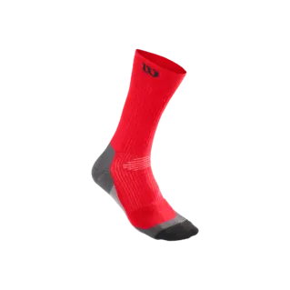 Wilson High-End Crew Sock - Red/Black