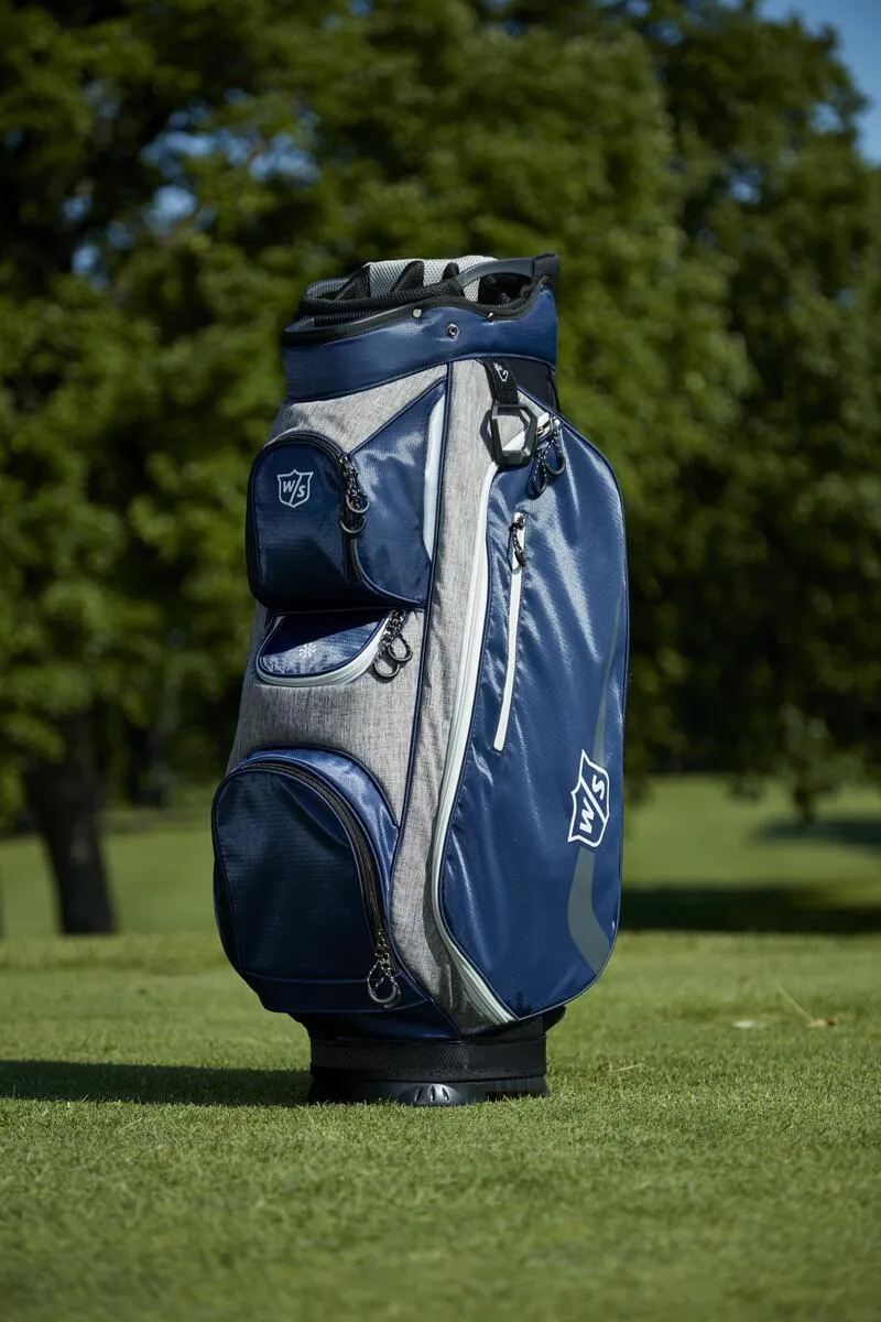 Wilson Staff Xtra Cart Bag, Navy / Grey, 14-way Divider   Putter well