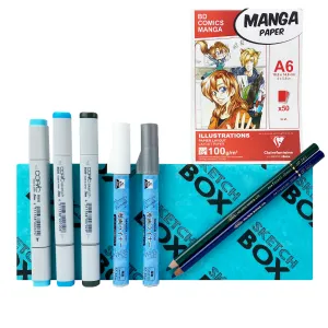 Winter Illustration Marker   Colored Pencil Premium Box